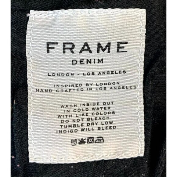 Frame Women Denim Jeans Size 31 Gray Le Garcon Skinny  Stretch Low Rise Button - Picture 8 of 9